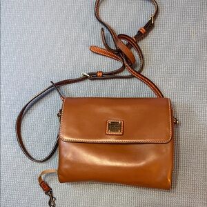 Dooney & Bourke Chestnut Brown Leather Crossbody
